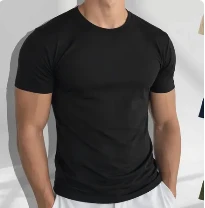 Playera de manga corta slim fit, tela stretch